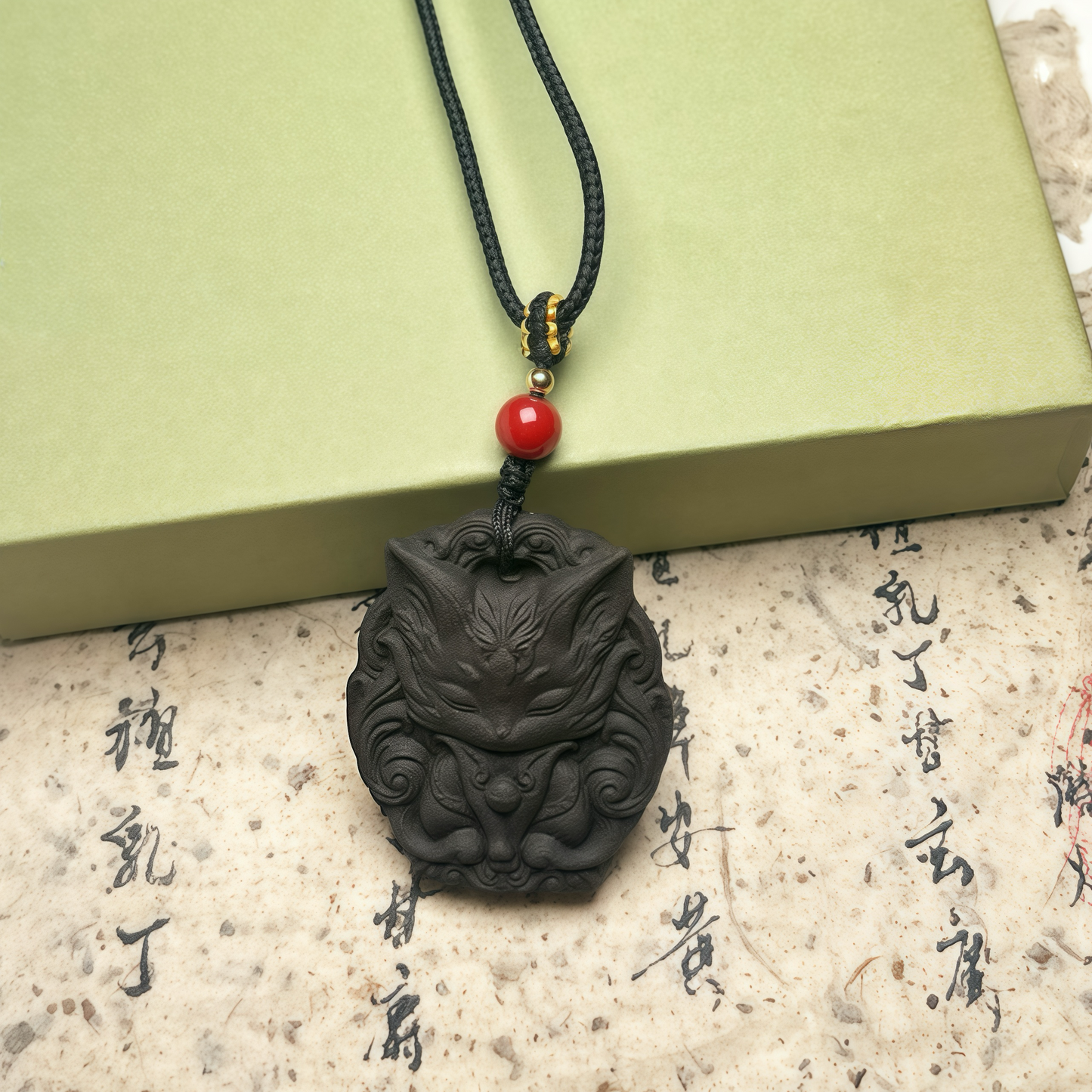 Royal Ambergris Nine-tailed Fox Incense Pendant Relieve mental stress and improve mood
