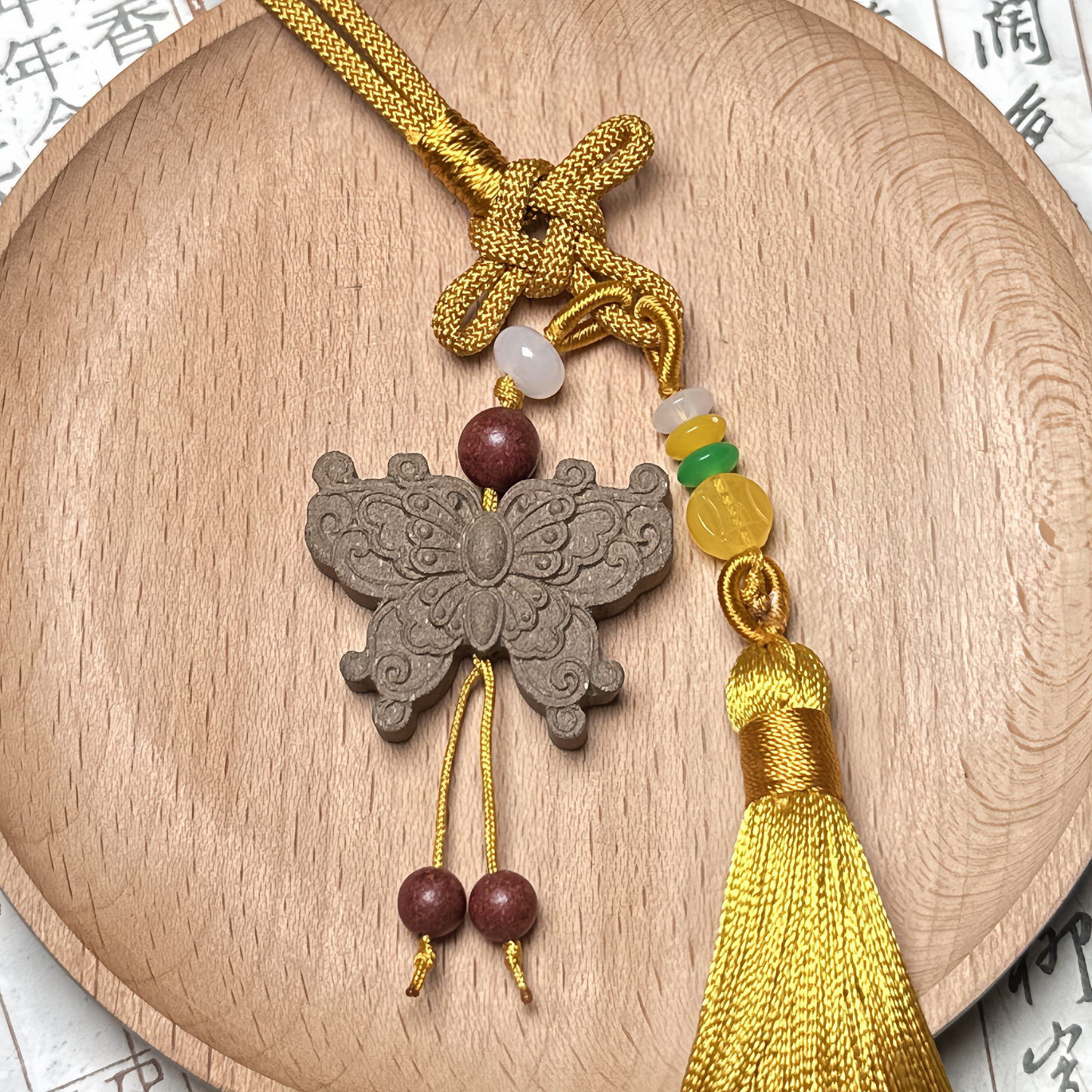 Chinese herbal medicine handmade incense butterfly pendant natural fragrance