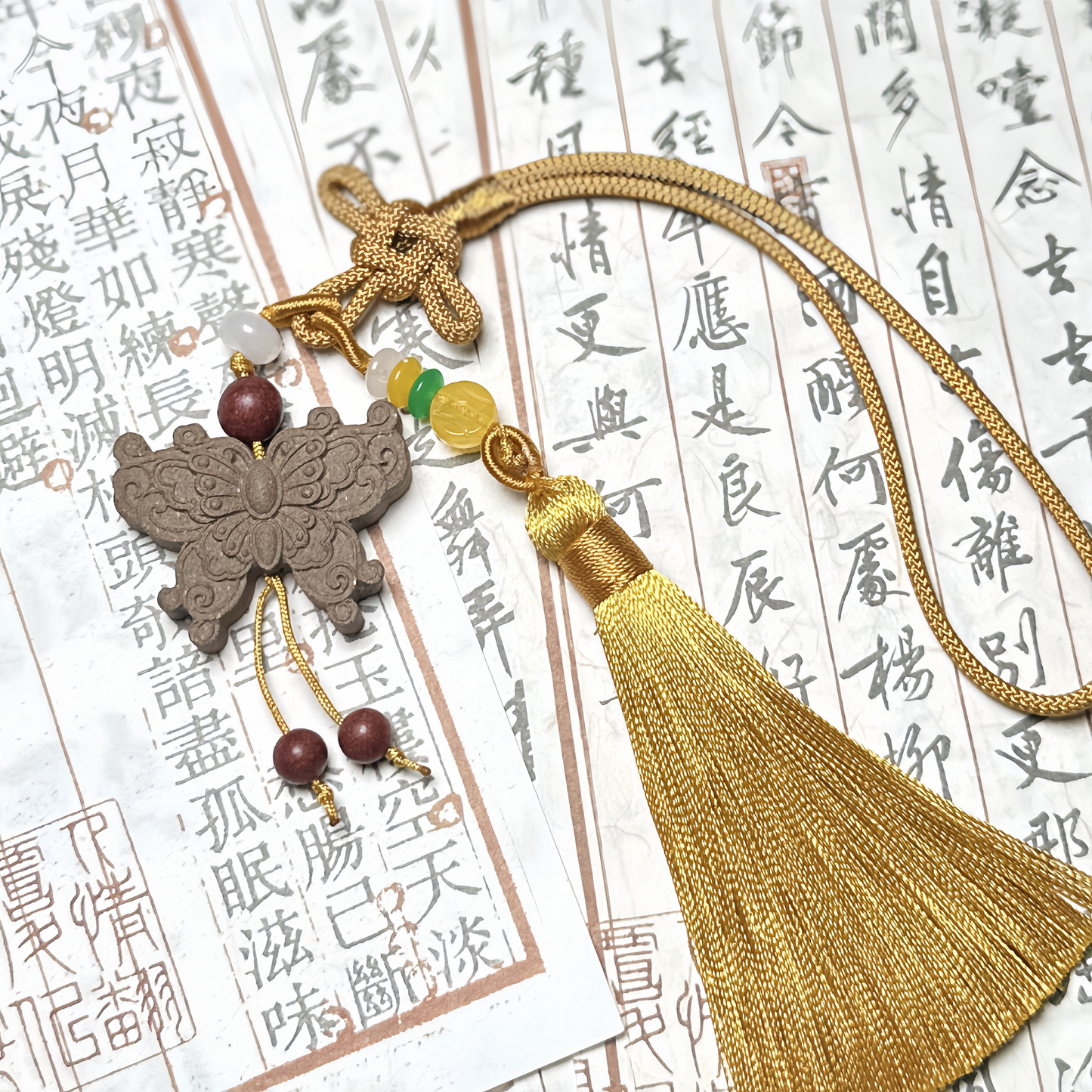 Chinese herbal medicine handmade incense butterfly pendant natural fragrance