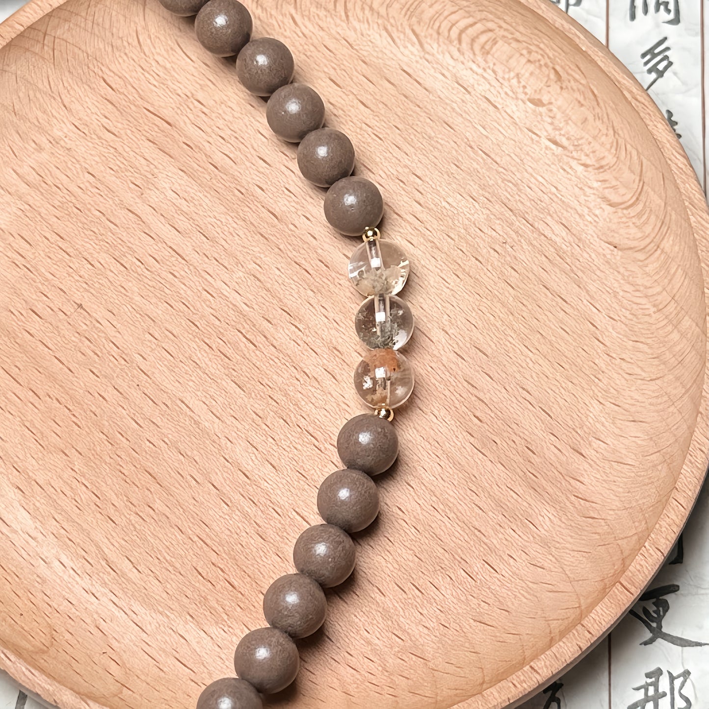 Ambergris Bead Bracelet - Natural Fragrance Bracelet - Enhance relaxation.